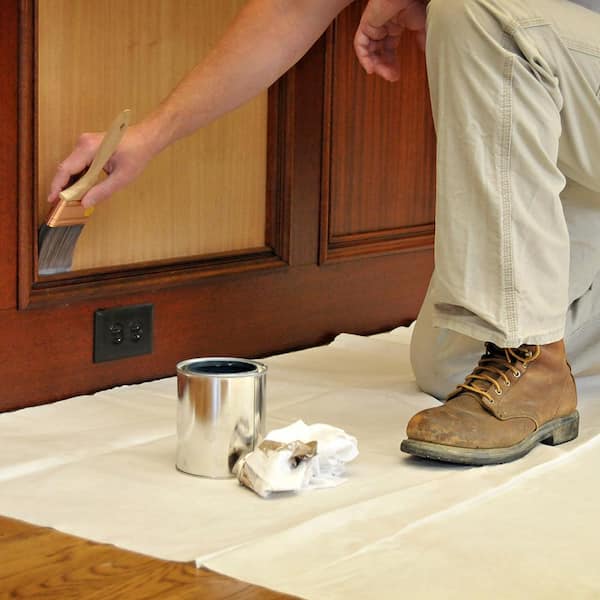 9 ft. x 12 ft. Paper/Poly Drop Cloth