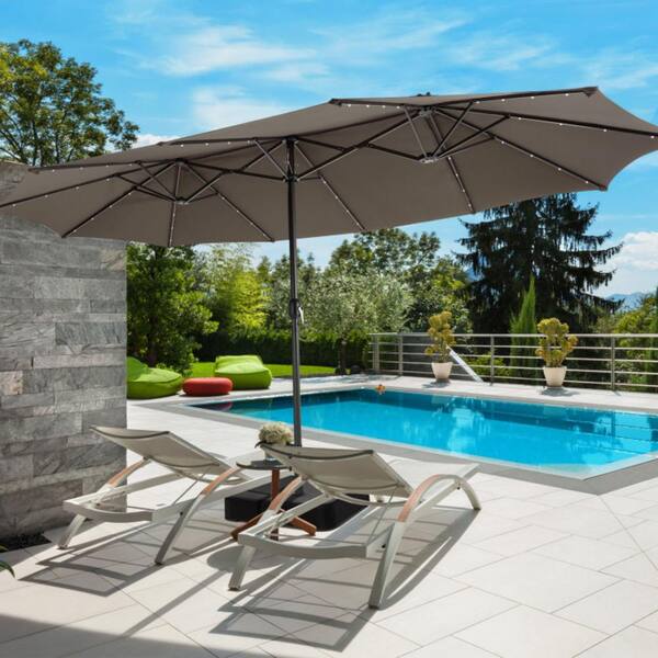 Amazon.com: Garden Parasol, with Push Button Tilt and Crank