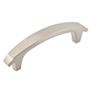 Clermont Collection 3 in. (76 mm) Brushed Nickel Modern Cabinet Arch Pull