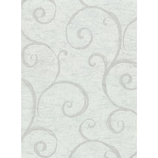 Warner Newbury Teal Geometric Faux Plaster Vinyl Strippable Roll (Covers 60.8 sq. ft.)