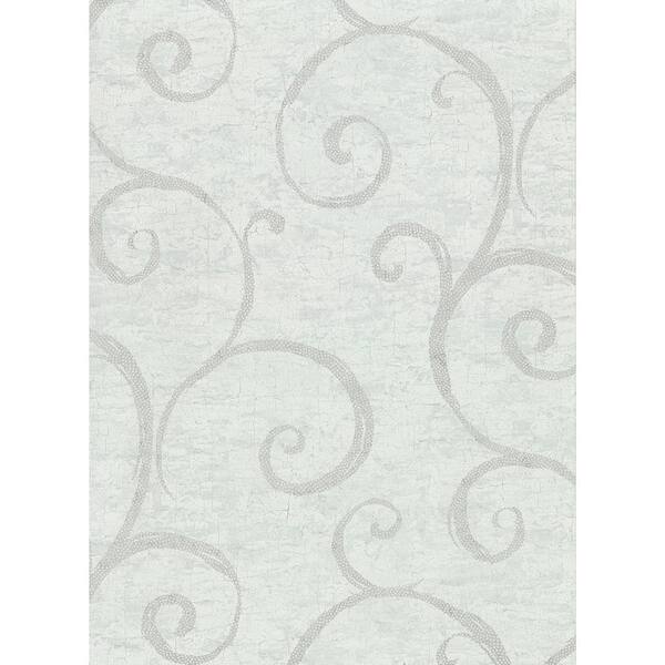 Warner Newbury Teal Geometric Faux Plaster Teal Wallpaper Sample
