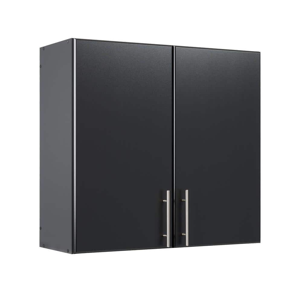 Composite Wall Mounted Garage Cabinet in Black (32 in. W x 30 in. H x 12 in