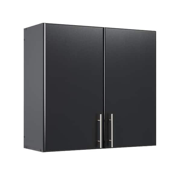 null Composite Wall Mounted Garage Cabinet in Black (32 in. W x 30 in. H x 12 in. D)