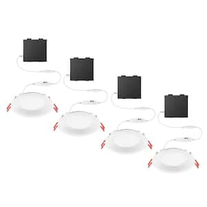 4 in. LED Inteagrated Baffle Recessed Kit - Premium (4-Pack)