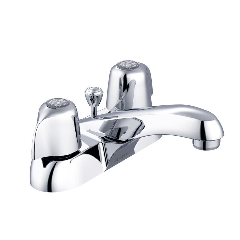 UPC 671052500352 product image for Classics 4 in. Centerset 2-Handle Bathroom Faucet with Metal Pop-Up Drain in Chr | upcitemdb.com