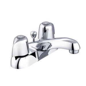 Gerber Classics 4 in. Centerset 2-Handle Bathroom Faucet with Metal Pop-Up Drain in Chrome