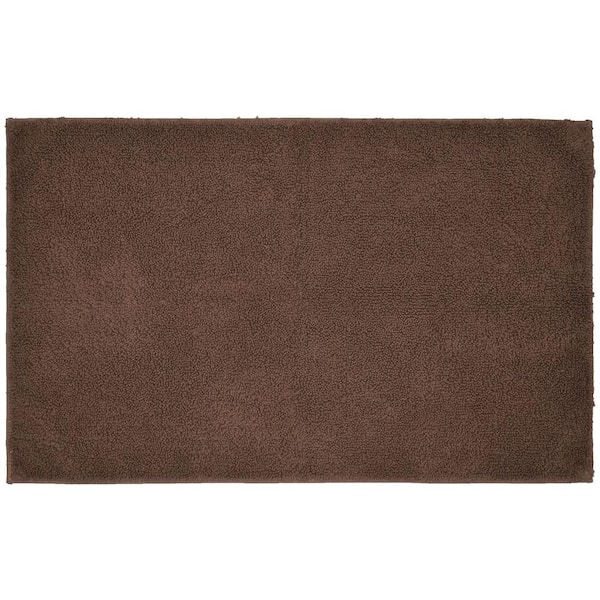 Garland Rug Queen Cotton Chocolate 24 in. x 40 in. Washable Bathroom Accent Rug