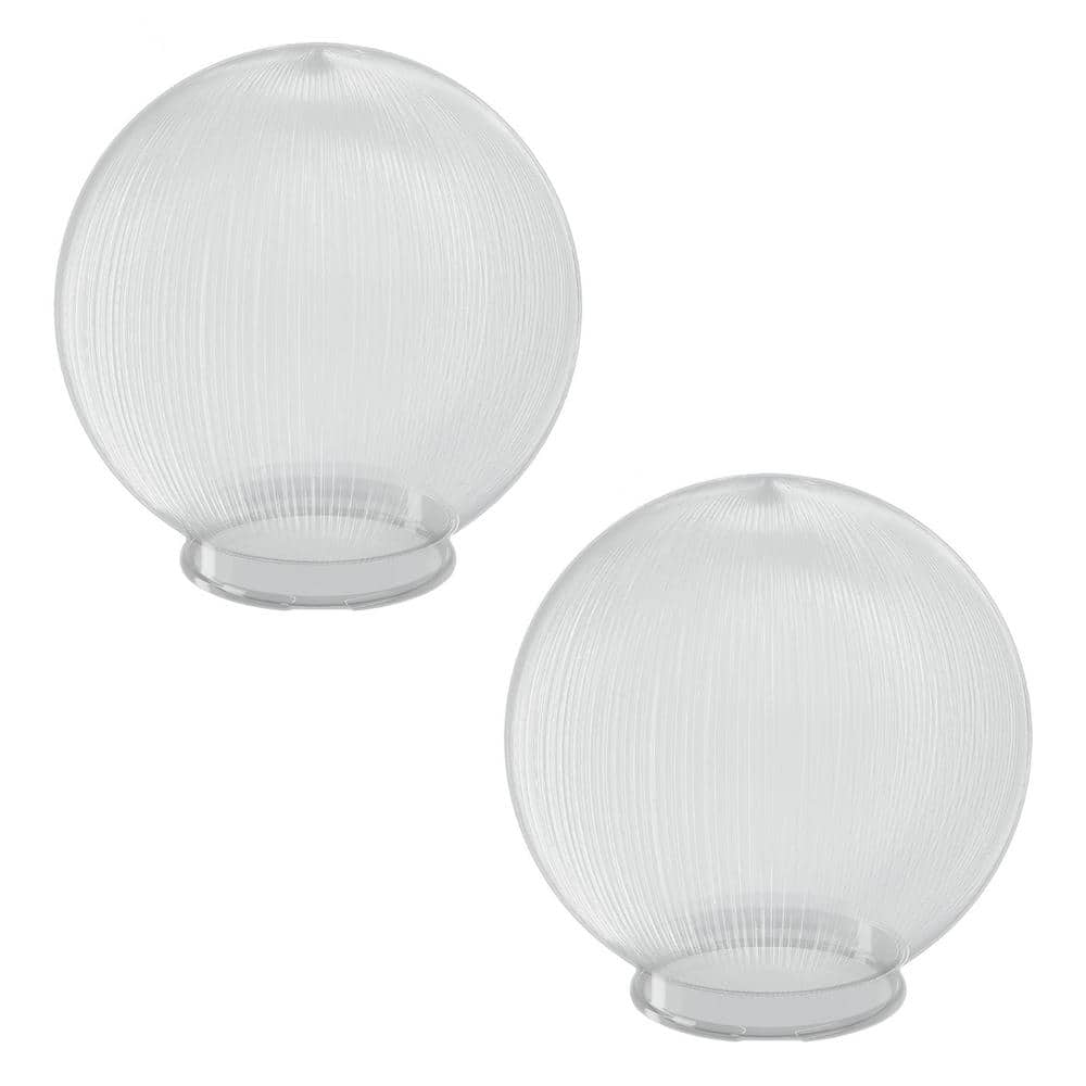 10 in. Prismatic Acrylic Clear Globe with 3.94 in. Twist Lock Neck (2-Pack) - Fixture Not Included price history on PriceWatchPro