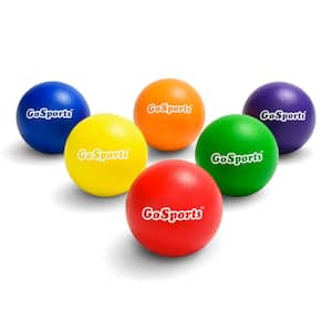 6 in. GoSports Soft Skin Foam Playground Dodgeballs for Kids with Mesh Carry Bag (6-Pack)