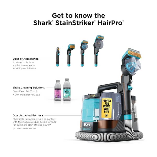 StainStriker HairPro Pet Corded Stain Extractor and Deep Carpet Cleaner for Carpets, Area Rugs and Upholstery in Copper