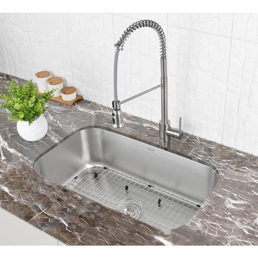 Ruvati 35-inch Drop-in Stainless Steel Single Bowl Kitchen Sink