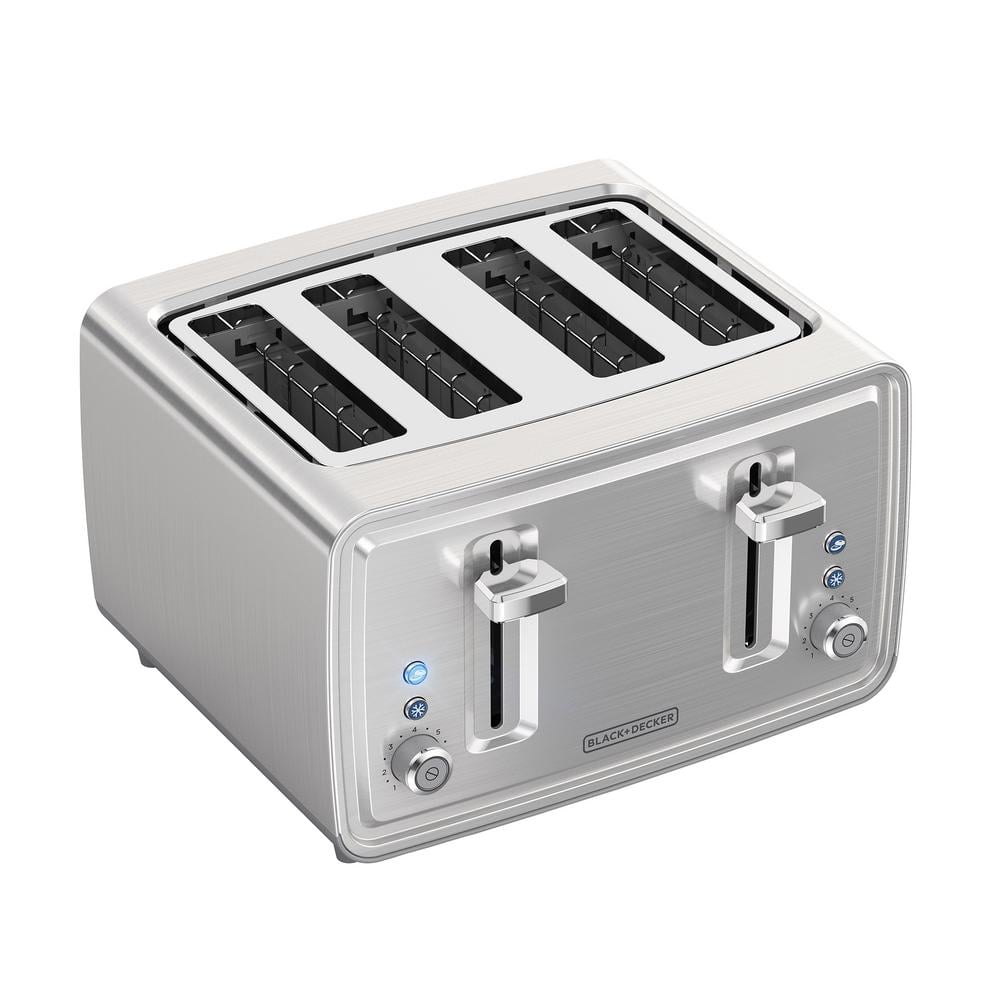 BLACK DECKER 4-Slice Stainless Steel Toaster