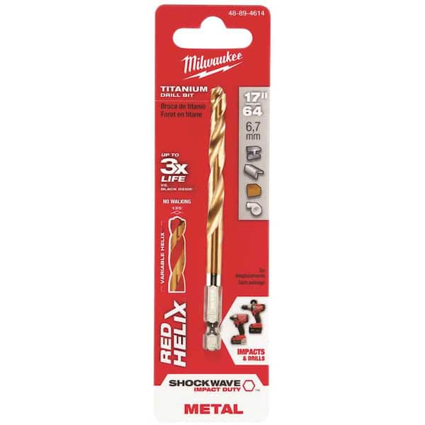 Unbranded 17/64 in. Shockwave Titanium Drill Bit