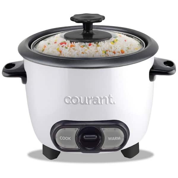 8-Cup (Cooked) Rice Cooker, Removable Non-Stick Bowl, One Touch Rice Cooker, White