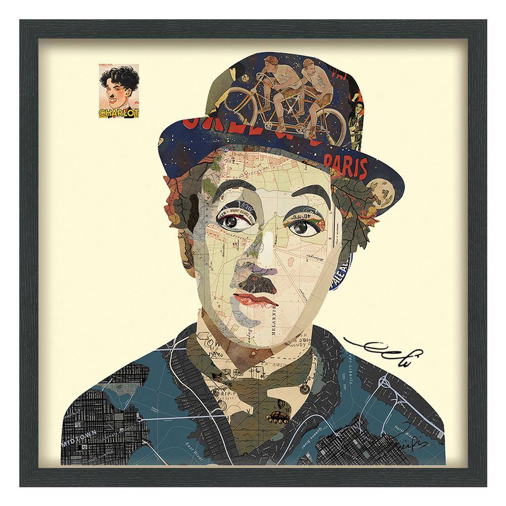 Empire Art Direct Charlie in. Dimensional Collage Framed Graphic Art ...