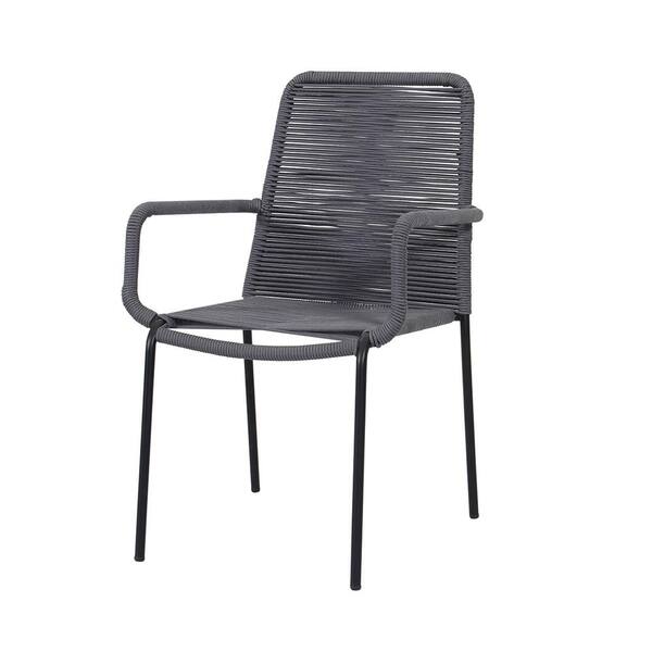 Made 4 Home Palaio Gray Stackable, Stackable Wicker Outdoor Dining Chairs