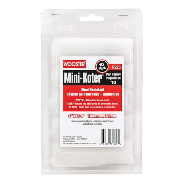 4 in. x 3/8 in. Mini-Koter Woven Roller Cover (10-Pack)