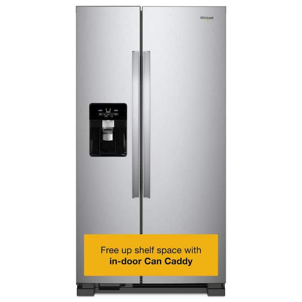 Whirlpool 21.4 cu. ft. Side by Side Refrigerator in Fingerprint