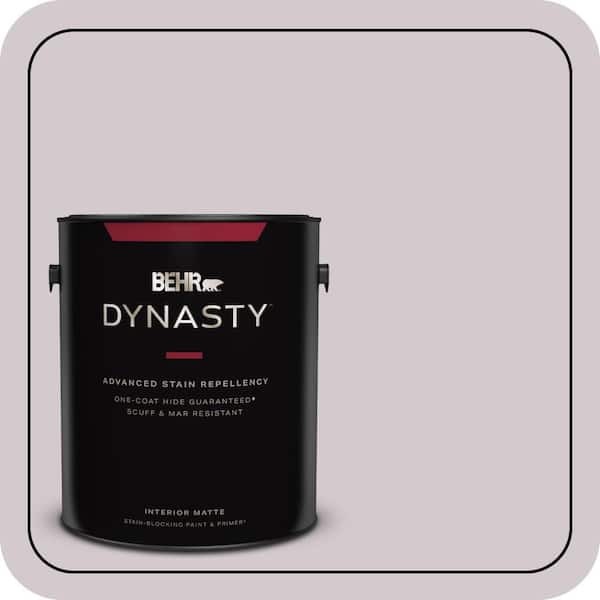 BEHR DYNASTY 1 gal. #N110-1 Dusty Lilac Matte Interior Stain-Blocking Paint & Primer