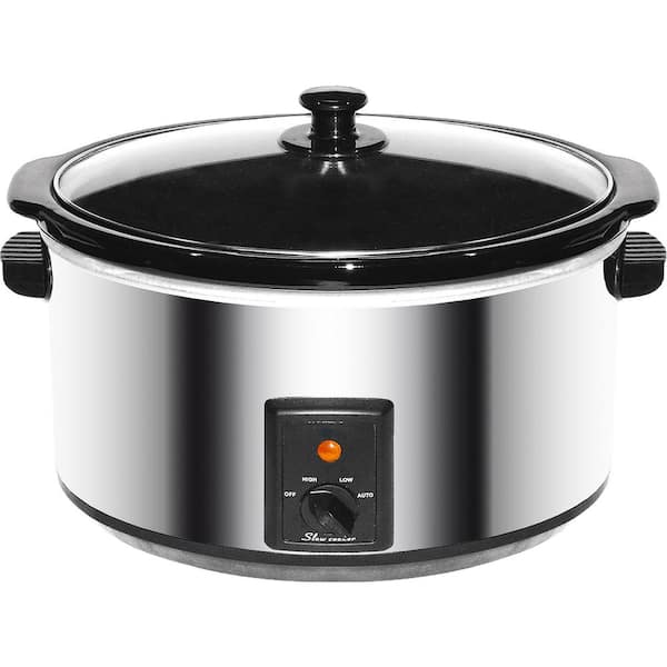 Brentwood 8 Qt. Stainless Steel Slow Cooker with Keep Warm Setting