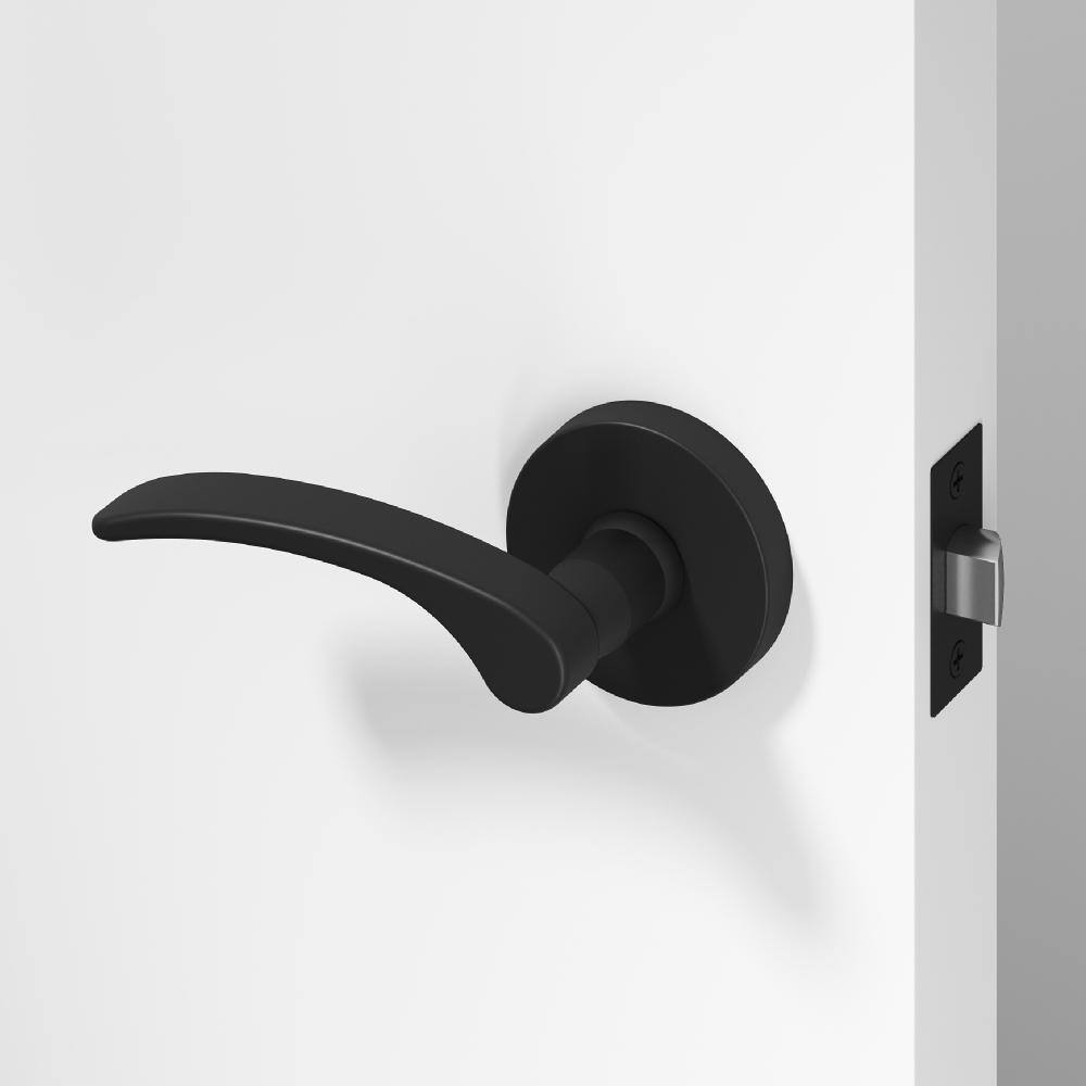 Brook Metal Matte Black Passage Hall/Closet Flat Door Handle with Round Rosette price history on PriceWatchPro