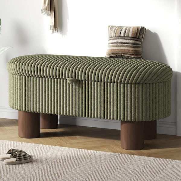 CHRISTOPHER KNIGHT HOME Caldric Modern Green Corduroy Fabric