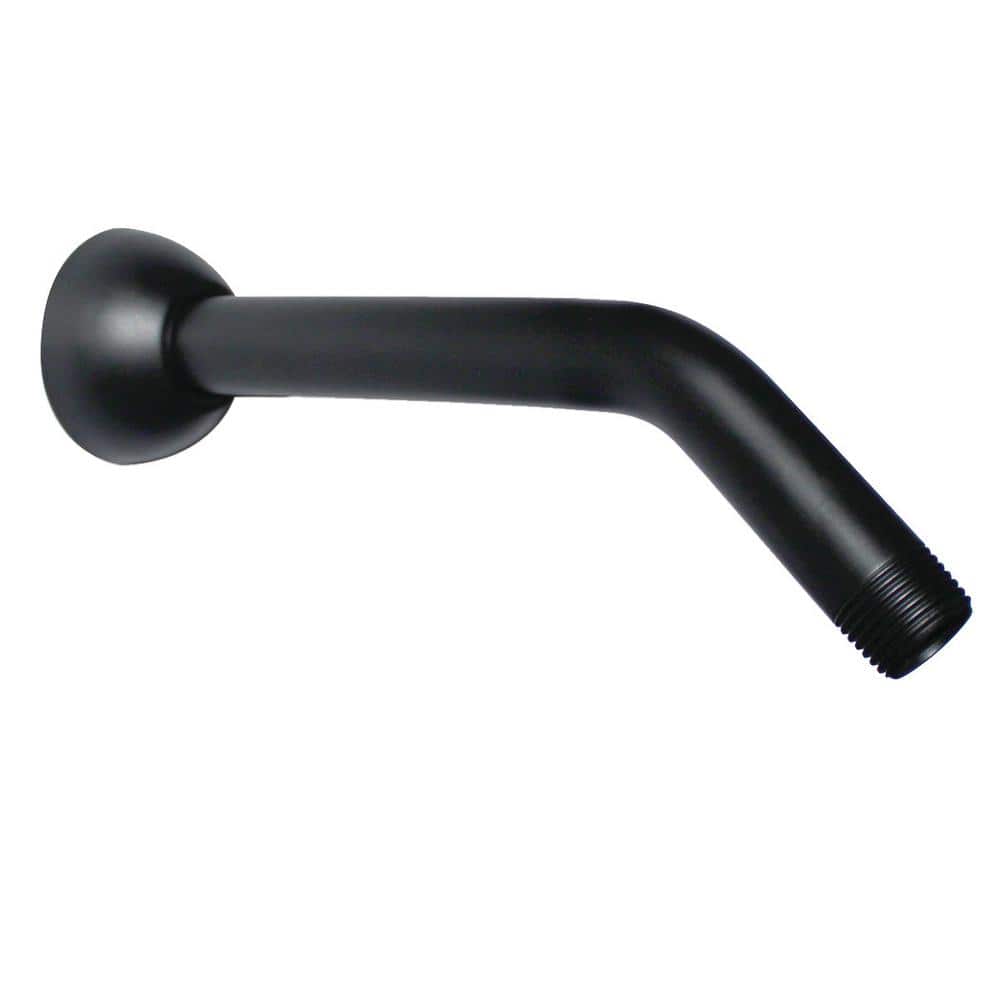 Speakman 1/2 in. NPTM 7 in. Shower Arm and Flange in Matte Black S2500