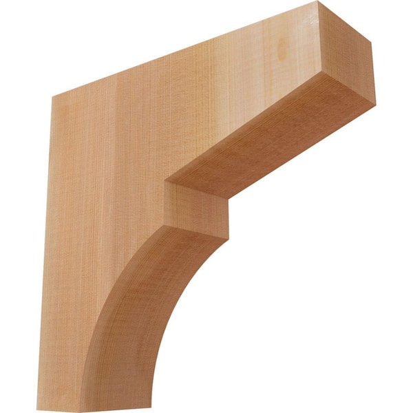 Ekena Millwork 3-1/2 in. x 12 in. x 12 in. Western Red Cedar Monterey Smooth Corbel