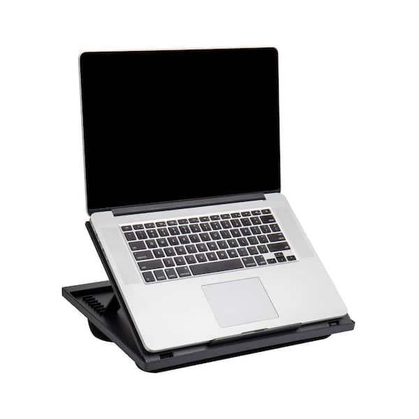 Mind Reader 14.75 in. L x 11 in. W x 7.3 in. H Collapsible Lap Desk Laptop Stand Bed Tray Plastic, White