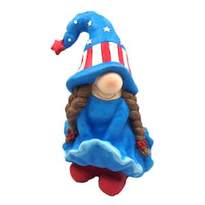 Magnesium Garden Gnome Girl with Fluffy Dress