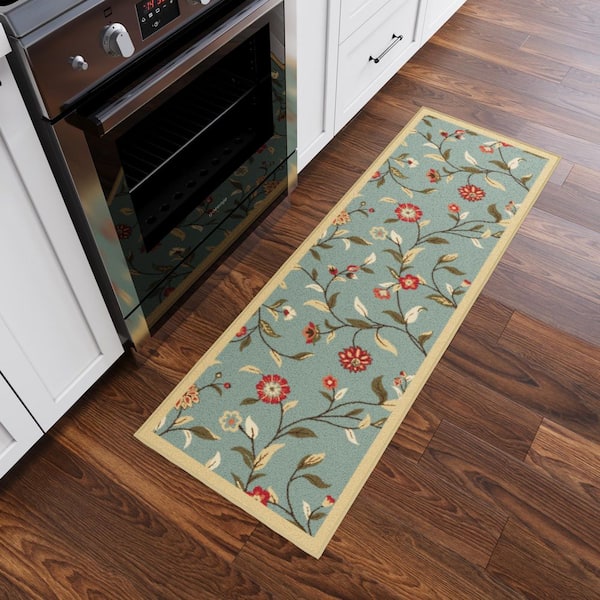 Ottohome Collection Non-Slip Rubberback Modern Solid Design 3x12 Indoor Runner Rug, 2 ft. 7 in. x 12 ft., Black