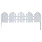 Dackers 6-1/4 in. Resin Adirondack Style Garden Fence (12-Pack)