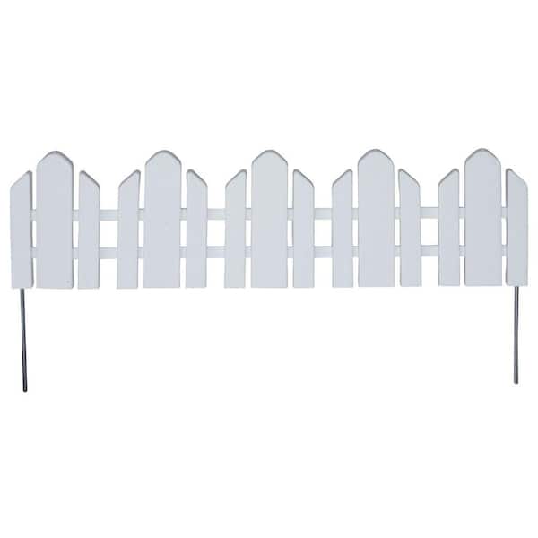 Emsco Dackers 6-1/4 in. Resin Adirondack Style Garden Fence (12-Pack)