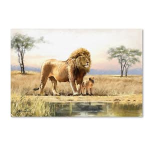 16 in. x 24 in. "Lion" by The Macneil Studio Printed Canvas Wall Art