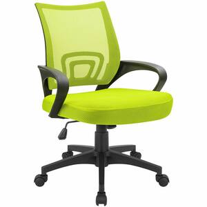 Green Office Chair Ergonomic Desk Task Mesh Chair with Armrests Swivel Adjustable Height