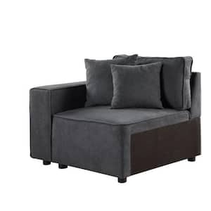 Lucky-Angel CUBE 1 Piece Light Gray Fabric Modular Square Reversible Accent  Sectionals with Pillows MS006-3-SINGLE - The Home Depot