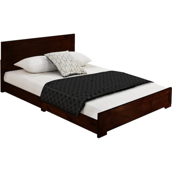 prissent Estructura De Cama 90x190 cm Base de Cama Bed Frame Camas Altas  Cama King Size Marco de Cama Platform Bed Marrón Oscuro : : Hogar  y cocina