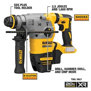 20V MAX XR Cordless Brushless 1-1/8 in. SDS Plus L-Shape Rotary Hammer (Tool Only)
