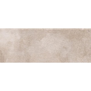 Oasis Beige Glossy 3 in. x 9 in. Ceramic Wall Bullnose Tile (3.44 sq. ft./Case)
