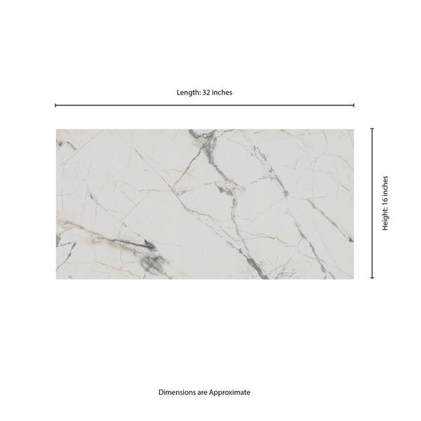 MSI Lockson Mix 16 in. x 32 in. Polished Porcelain Marble Look