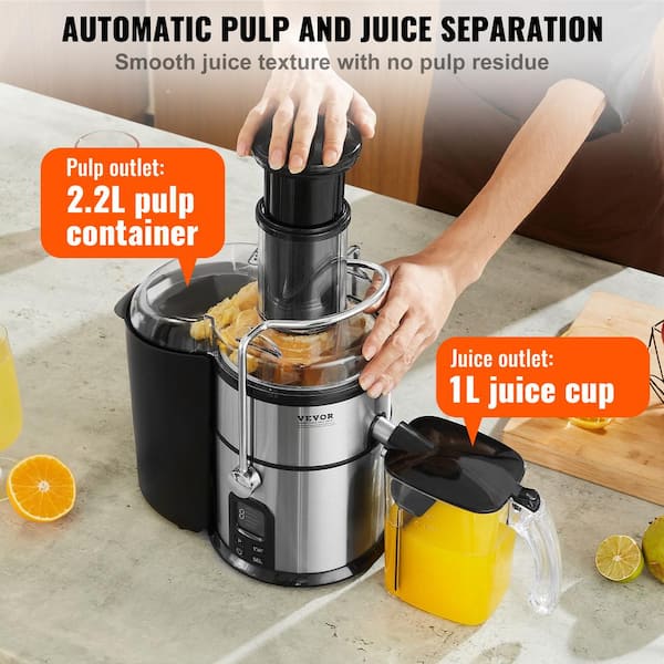 Wide Mouth Fruit Centrifugal Juicer 850 Watts Juice Extractor with
