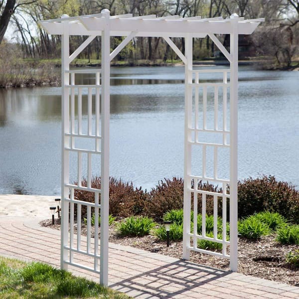 Dura-Trel Wellington Arbor 72 in. x 85 in. Outdoor Garden Arch