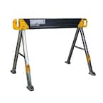 42.4"W x 28.8"H C550 Powder-Coat Steel Sawhorse and Jobsite Table with 1100 lb capacity