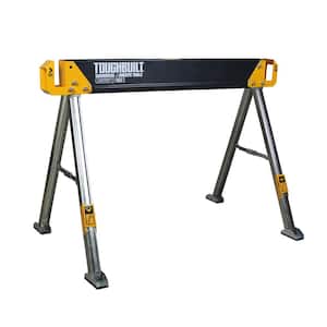 42.4''W x 28.8''H C550 Powder-Coat Steel Sawhorse and Jobsite Table with 1100 lb capacity