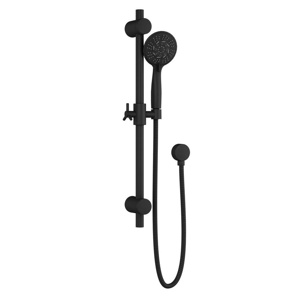 Matte Black Adjustable Multi-Head Shower System with Handheld