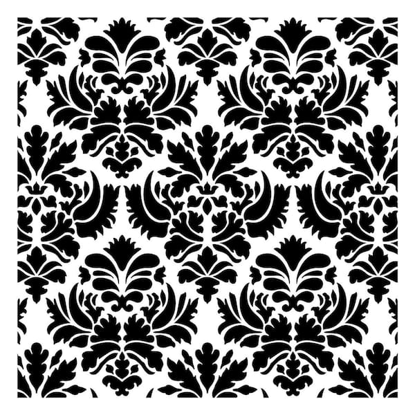Floral Damask Wall Stencil by Jeff Raum