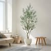 Vitalismo 7 ft. Tall Artificial Olive Tree PE Material Faux Olive Tree for Modern Home Office Living Room Decor Indoor/Outdoor NOHK0079G