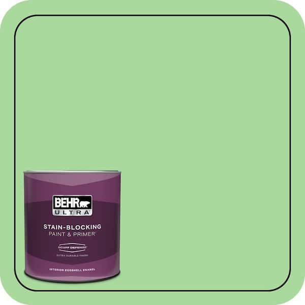 BEHR ULTRA 1 qt. #440B-4 Cool Aloe Extra Durable Eggshell Enamel Interior Paint & Primer