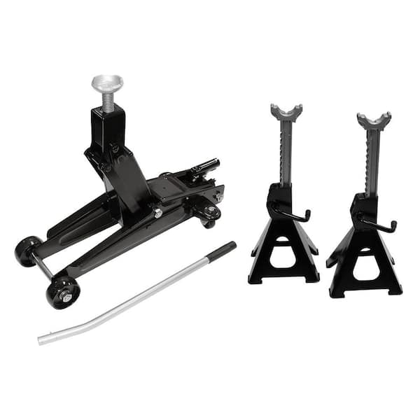 Husky HD00127 3-Ton Light Duty Truck Jack and Jack Stand Pair - 3