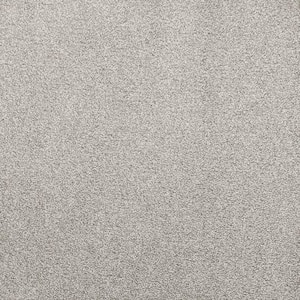 Plush Dreams II Silken Gray 53 oz Triexta PET Textured Installed Carpet